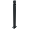 Ornamental bollard | Series 485B | � 82 mm | stationary, to be fixed by plugswith base plate 100 x 150 mm | without lock | without eyelet